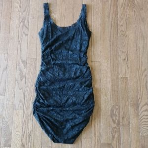 Moda International Black Lace Bodycon Dress